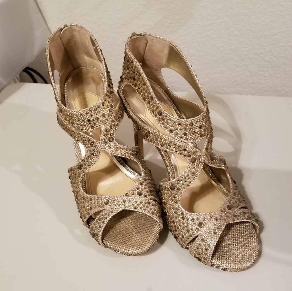 Gold/Bronze heels